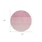 Homeroots 8' Pink And Ivory Round Ombre Washable Indoor Outdoor Area Rug 595819 - alternate 2