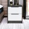 Homeroots 19" Gray Wood Two Drawer Nightstand 543651 - alternate 2