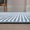 Jonathan Y Cole Modern Minimalist Pinstripe High-Low Blue/White 8 ft. x 10 ft. Area Rug CAR101B-8 - alternate 2
