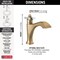 Delta Dorval Single Handle Bathroom Faucet 557-GSMPU-DST - alternate 2