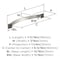 Amerock Sheffield 6-5/16 inch (160mm) Center-to-Center Satin Nickel Cabinet Pull, 10PK 10VMP37043G10 - alternate 2
