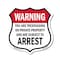 Signmission No Trespassing Shield Sign Warning You A, 12 Inch X 12 Inch, Plastic Sign SHI-P-12-423 - alternate 1