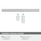 Amerock Versa 7-9/16 inch 192mm Center-to-Center Satin Nickel Cabinet Pull BP55531G10 - alternate 2