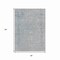 Homeroots 3' X 5' Silver And Beige Abstract Washable Indoor Outdoor Area Rug 616028 - alternate 2