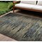 Homeroots 10' X 14' Coffee Abstract Washable Indoor Outdoor Area Rug 608855 - alternate 1