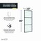 Anzzi 34 in. x 78 in. Fixed Frameless Shower Door in Matte Black w/ Tsunami Guard Tempered Clear Glass SD-AZFL06002MB - alternate 2