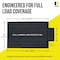 Dc Cargo Mall 16 ft  x 28 ft  Lumber Tarp, 4 ft  Drop & Flap - 18 oz. Black Tarp DC-HLT16284-BLK - alternate 2