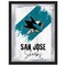 Holland Bar Stool Co San Jose Sharks 17 in.x22 in. Logo Wall Mirror MLogo - alternate 1