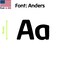 Aacc Self-Adhesive Vinyl Letter: a, Scale: 5 in. Color: Black Font: Anders by, 8PK AACC-Anders-la-Black-I5x8 - alternate 1
