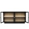 Homeroots 59in Black Wood Accent Cabinet With Four Doors 716316 - alternate 2