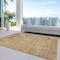 Homeroots 10' X 14' Coral Blue And Green Floral Washable Indoor Outdoor Area Rug 604077 - alternate 4