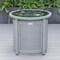 Leisuremod Walbrooke Grey Patio Round Tank Holder with Slats Design, Grey WHS24GR - alternate 2