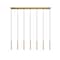 Z-Lite Forest 7 Light Linear Chandelier, Modern Gold, 54 In W 919MP12-7L-MGLD-LED - alternate 2