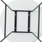 Leisuremod Round 19.7 in W, 19.3 in L, MDF/Stainless Steel, White RSBL-19W - alternate 3