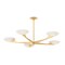 Corbett Lighting Malachite 52 in. Chandelier Vintage Gold Leaf 492-52-VGL - alternate 1