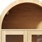 Homeroots 71in Natural Arched Accent Cabinet With Two Glass Panel Doors 712237 - alternate 2