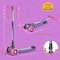Healsmart Kick Kids Scooter, 3-Wheel Scooter for Ages 2-12 Boys and Girls, Foldable Height Adjustab SOSCOTKID04PUR - alternate 4