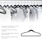 Elama Home 50 Piece Flocked Velvet Clothes Hangers with Stainless Steel Swivel Hooks in Black HANGER50PIECEBLACK - alternate 2