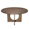 Homeroots 60" Natural Solid Wood Pedestal Base Round Top Dining Table 659074 - alternate 1