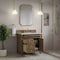 James Martin Vanities Brittany 36" Single Vanity, Pecan w/ 3 CM Eternal Jasmine Pearl Silestone Top 655-V36-PCN-3EJP - alternate 2