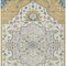 Homeroots 5' X 8' Gold Ivory And Blue Oriental Washable Indoor Outdoor Area Rug 596627 - alternate 3