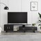 Leisuremod Avery TV Stand with MDF Cabinet and Powder Coated Steel Legs, Phantom Grey ATS69GR - alternate 2