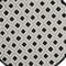 Homeroots 4' Black And White Round Geometric Indoor Outdoor Area Rug 546858 - alternate 1