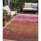 Homeroots 5' X 8' Blush Mauve And Rust Abstract Washable Indoor Outdoor Area Rug 618131 - alternate 1