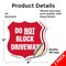 Signmission Driveway Shield Sign Do Not Block Drivew, 4 inch X 4 inch, Vinyl Decal, 2PK SHI-D-2PACK-4-378 - alternate 2
