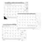 House Of Doolittle Academic Monthly Desk Pad Calendar, Black & White Doodle, 12 Months, Aug-Jul, 18.5 in x 13 in 18765 - alternate 1