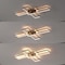 Jonathan Y Palco 39" Contemporary Minimalist Metal Adjustable Dimmable Geometric Integrated LED Flush Mount, Bla JYL7152A - alternate 3