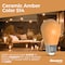 Bulbrite 25W Equivalent Ceramic Amber Color S14 Weatherproof Outdoor E26 Medium Base LED Light Bulb, 10PK 862319 - alternate 3