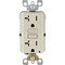 Leviton SmartlockPro Self-Test 20A Light Almond Commercial Grade Tamper Resistant 5-20R GFCI Outlet R16-GFTR2-0KT - alternate 1