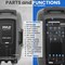 Pyle Powerful Wireless Sound 80W Portable Bluetooth PA Speaker PPHP1269UT - alternate 2