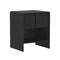 Manhattan Comfort Novara 22in Nightstand in Black (1-Drawer) NS1669-3 - alternate 3