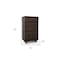 Homeroots 32in Dark Brown Solid Wood Frame Accent Chest With Five Drawers 473066 - alternate 3