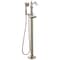 Delta Cassidy Single Handle Floor Mount Tub Filler Trim with Hand Shower - Less Handle T4797-PNFL-LHP - alternate 1