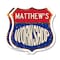 Signmission Matthew's Workshop, 12 inch X 12 inch, Plastic Sign, 2PK SHI-P-2PACK-12-489-MATTHEW - alternate 1