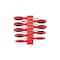 Tekton Slotted Screwdriver Set with Red Modular Organizers - 4 Inch Shanks, 9-Piece (3 -14 mm) DWS90105 - alternate 1