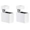 Dolle Cuadro 2.7 in. H X 0.9 in. W X 1.9 in. D White Metal Shelf Clips 16771 - alternate 1