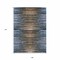 Homeroots 9' X 12' Blue Brown And Sky Blue Striped Washable Indoor Outdoor Area Rug 577984 - alternate 2
