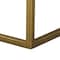 Homeroots 46" Brown And Brass Concrete And Brass Coffee Table With Shelf 520593 - alternate 2
