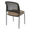 Office Star Products ProGrid Titanium & Black Visitors Chair, Straight Legs, Icon Brown 86724R-232 - alternate 2