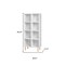 Homeroots 60" Natural And White Wood Eight Tier Bookcase 403099 - alternate 3