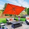 Pure Garden 10 Rectangular Patio Umbrella, Orange 50-LG1280 - alternate 4