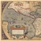 Homeroots 20" X 28" Vintage 1598 Map Of The Americas Wall Art 391932 - alternate 2