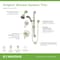 Symmons Origins Two Handle Shower Trim Kit with Hand Shower - 1.5 GPM (Valves Not Included) 9605-PLR-1.5-TRM-STN - alternate 2