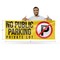 Signmission No Public Parking Private Lot, 24 Inch x 72 Inch, Vinyl Banner B-72-30757 - alternate 2