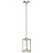 Homeroots Antiqued Brass Cylinder Iron Ceiling Light With Clear Shades 651627 - alternate 1