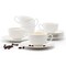Elama Luna 12 Piece 3 Ounce Porcelain Espresso Cup Set in White with Saucers ELM-LUNA-3ESPRESSO - alternate 1